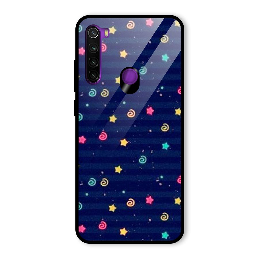 Cute Design Glass Back Case for Redmi Note 8