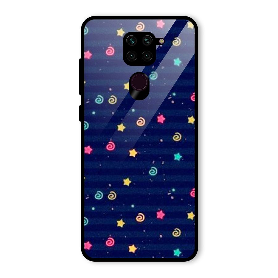 Cute Design Glass Back Case for Redmi Note 9