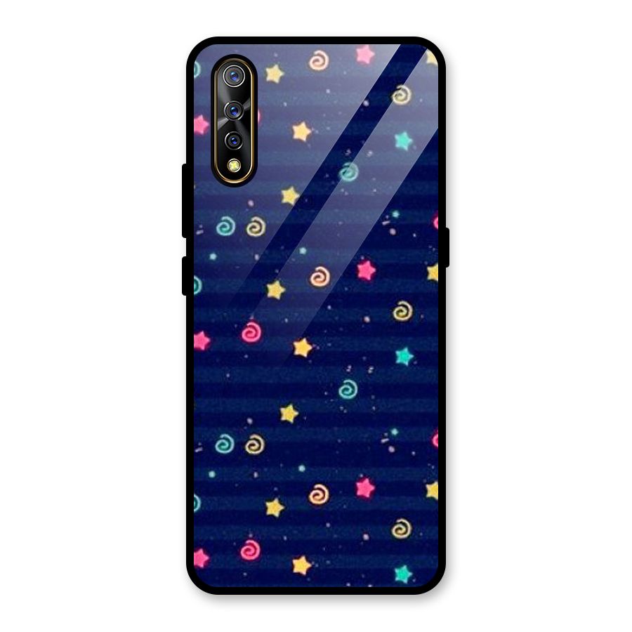 Cute Design Glass Back Case for Vivo S1