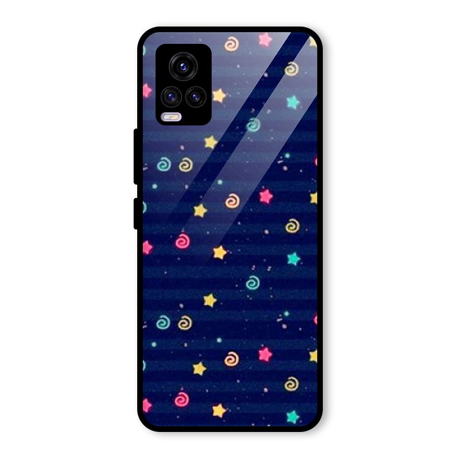Cute Design Glass Back Case for Vivo V20