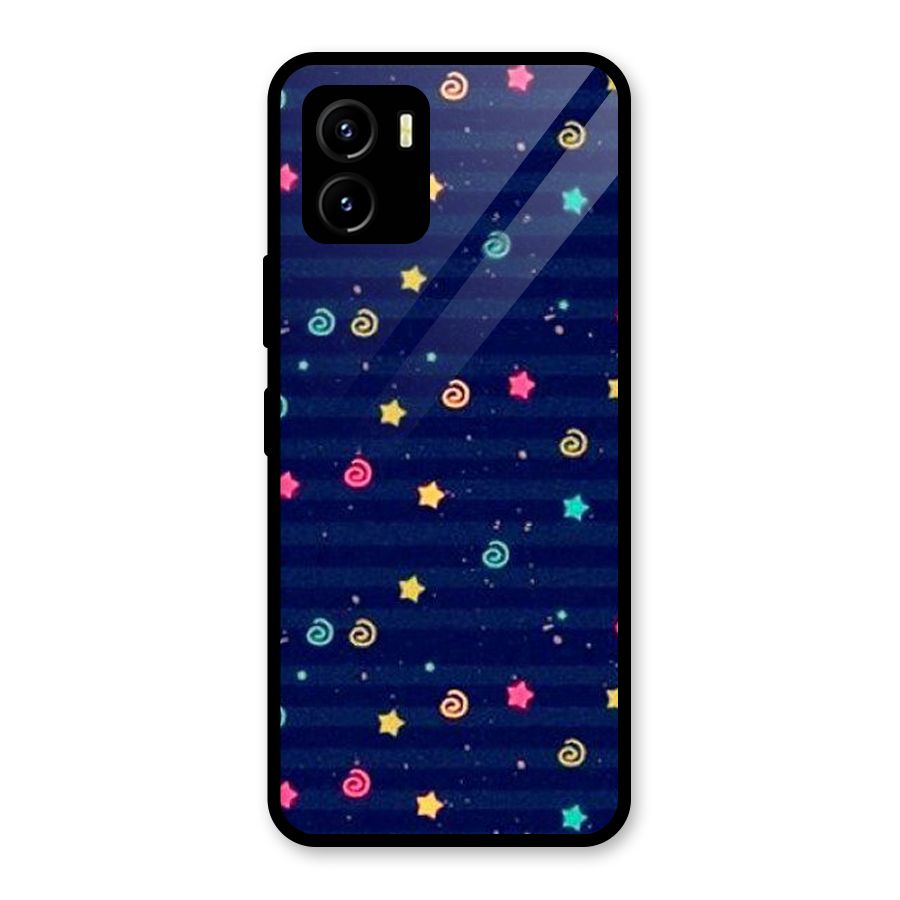 Cute Design Glass Back Case for Vivo Y15s