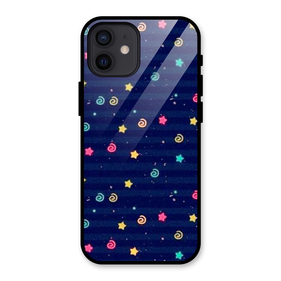 Cute Design Glass Back Case for iPhone 12