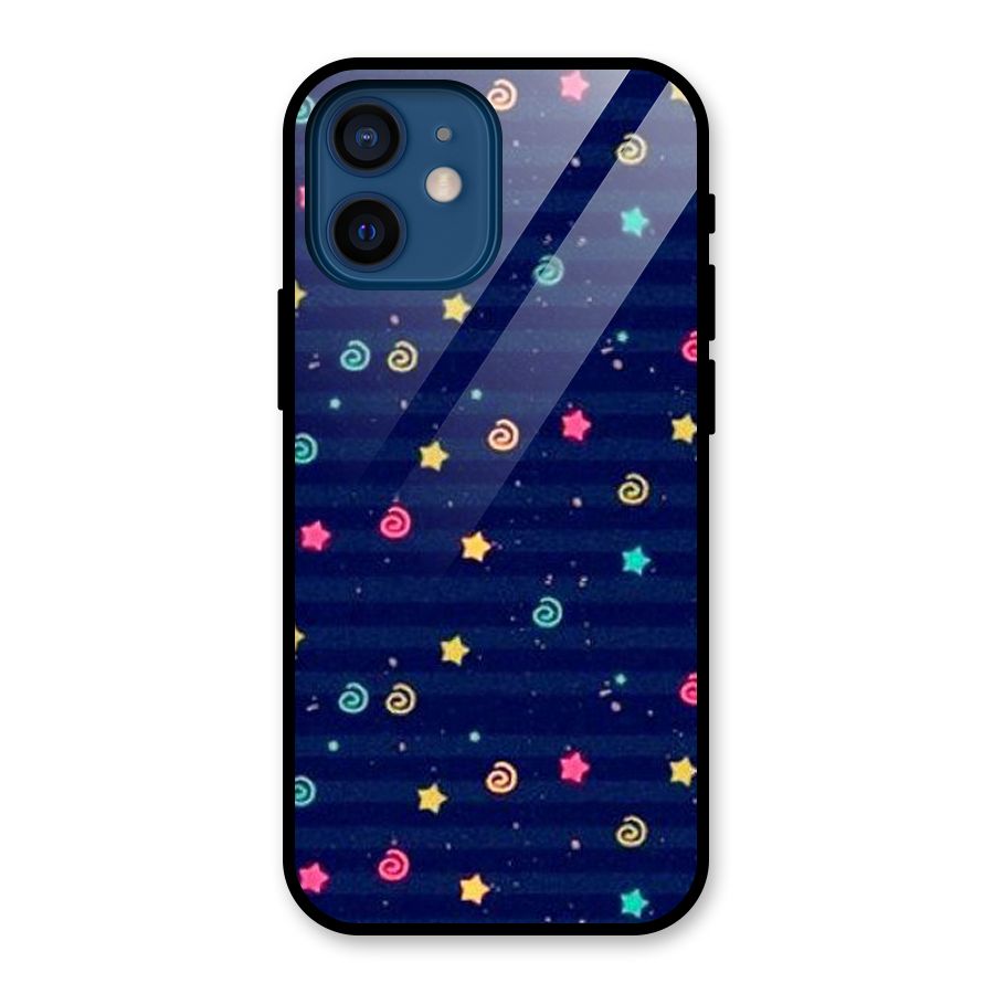 Cute Design Glass Back Case for iPhone 12 Mini