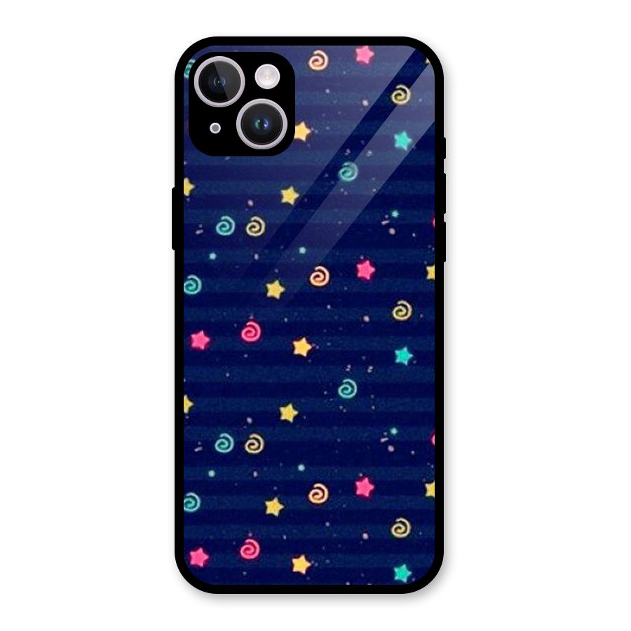 Cute Design Glass Back Case for iPhone 14 Plus