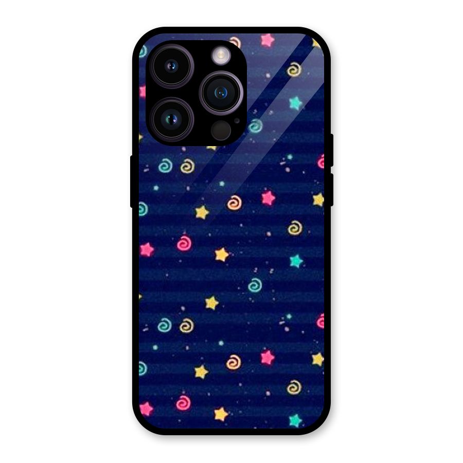 Cute Design Glass Back Case for iPhone 14 Pro