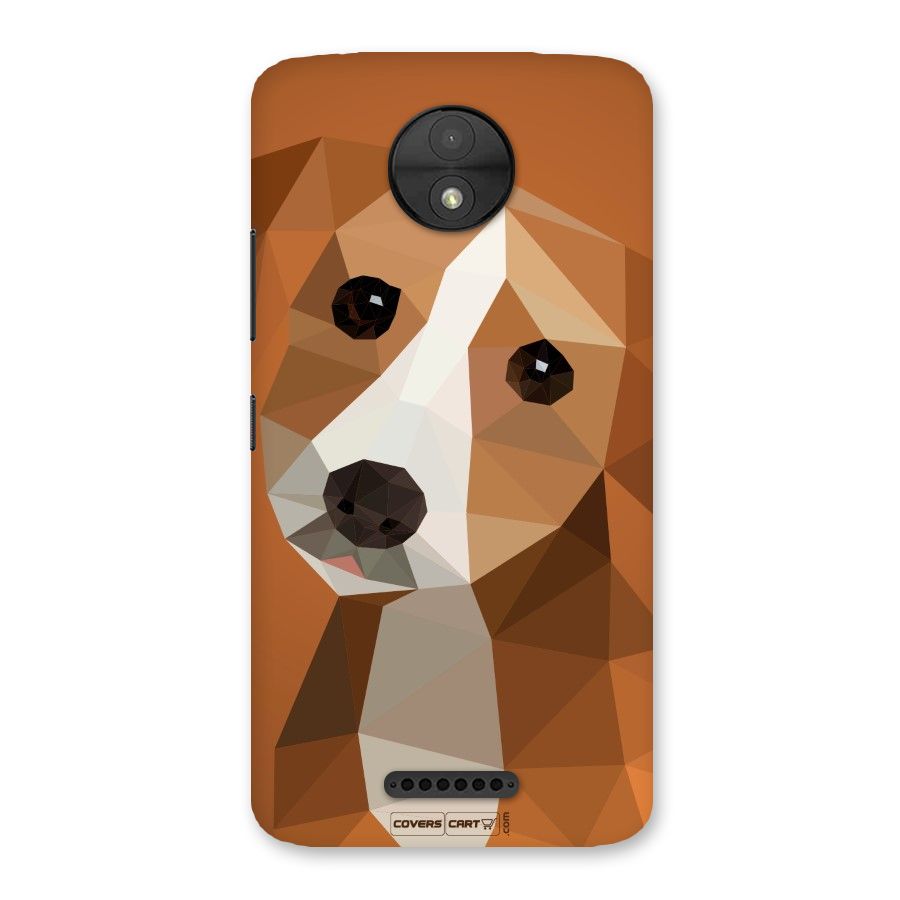 Cute Dog Back Case for Moto C