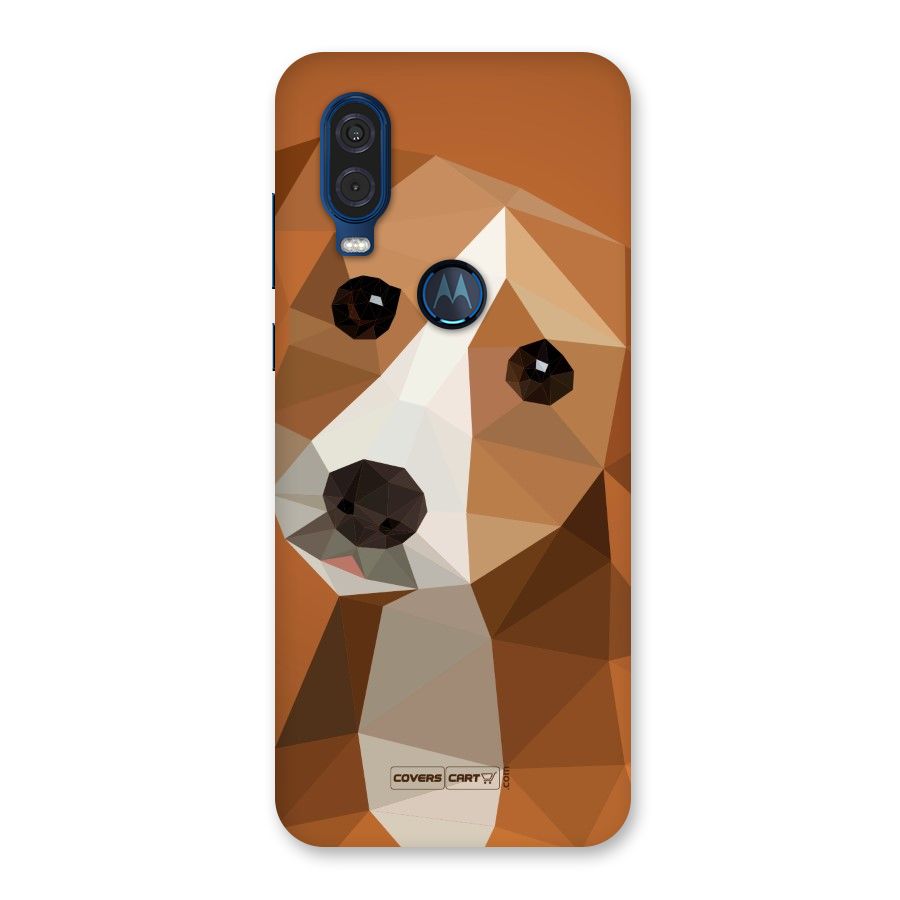 Cute Dog Back Case for Motorola One Vision