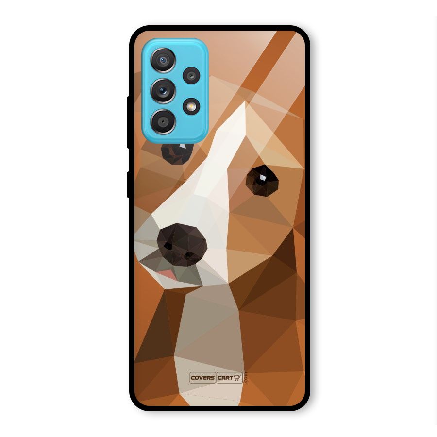 Cute Dog Glass Back Case for Galaxy A52