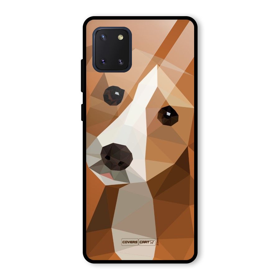 Cute Dog Glass Back Case for Galaxy Note 10 Lite