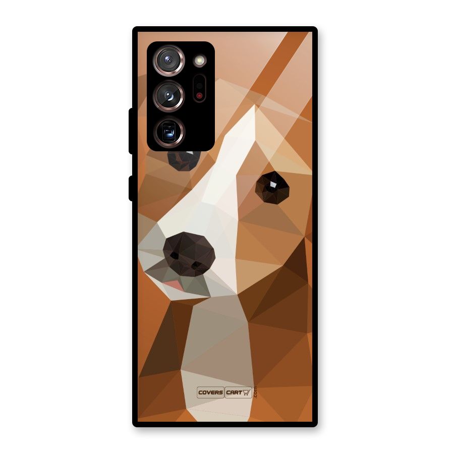 Cute Dog Glass Back Case for Galaxy Note 20 Ultra