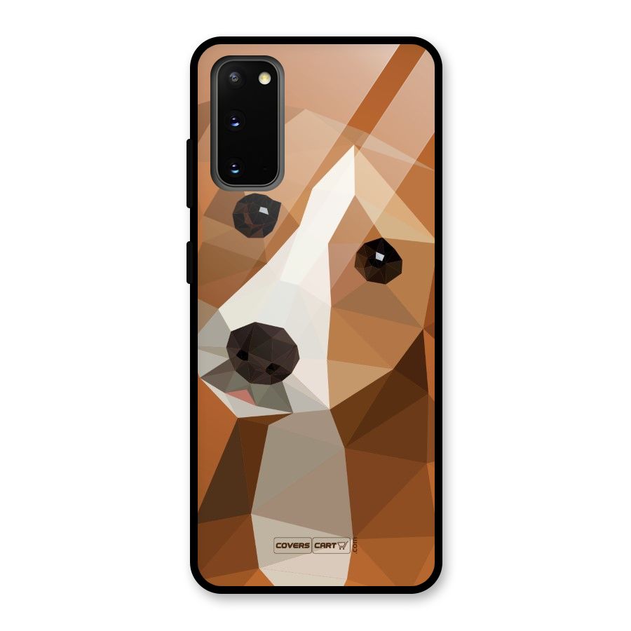 Cute Dog Glass Back Case for Galaxy S20