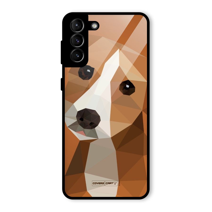 Cute Dog Glass Back Case for Galaxy S21 Plus