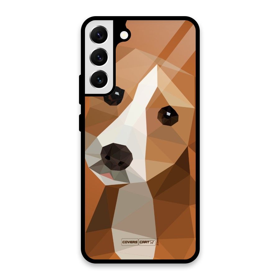 Cute Dog Glass Back Case for Galaxy S22 Plus 5G