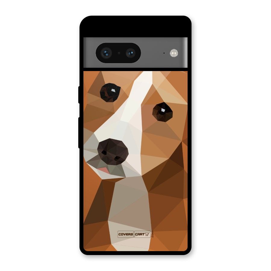 Cute Dog Glass Back Case for Google Pixel 7