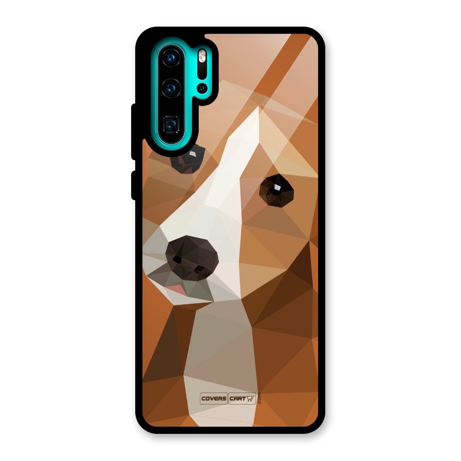 Cute Dog Glass Back Case for Huawei P30 Pro