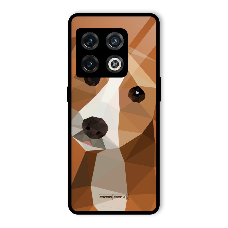 Cute Dog Glass Back Case for OnePlus 10 Pro 5G