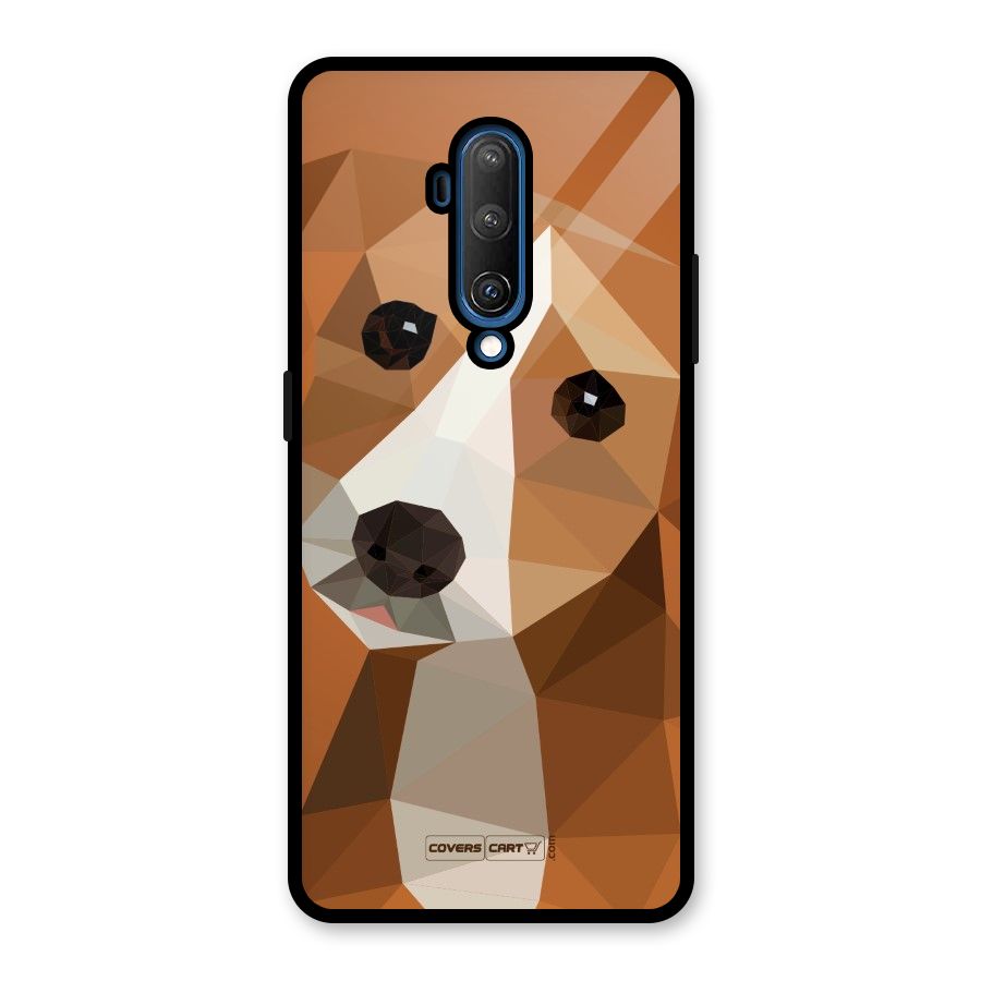 Cute Dog Glass Back Case for OnePlus 7T Pro