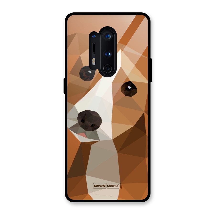 Cute Dog Glass Back Case for OnePlus 8 Pro