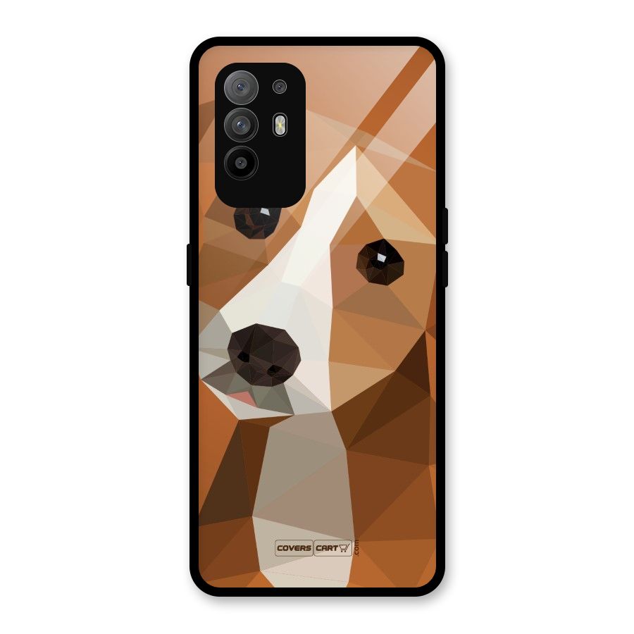 Cute Dog Glass Back Case for Oppo F19 Pro Plus 5G