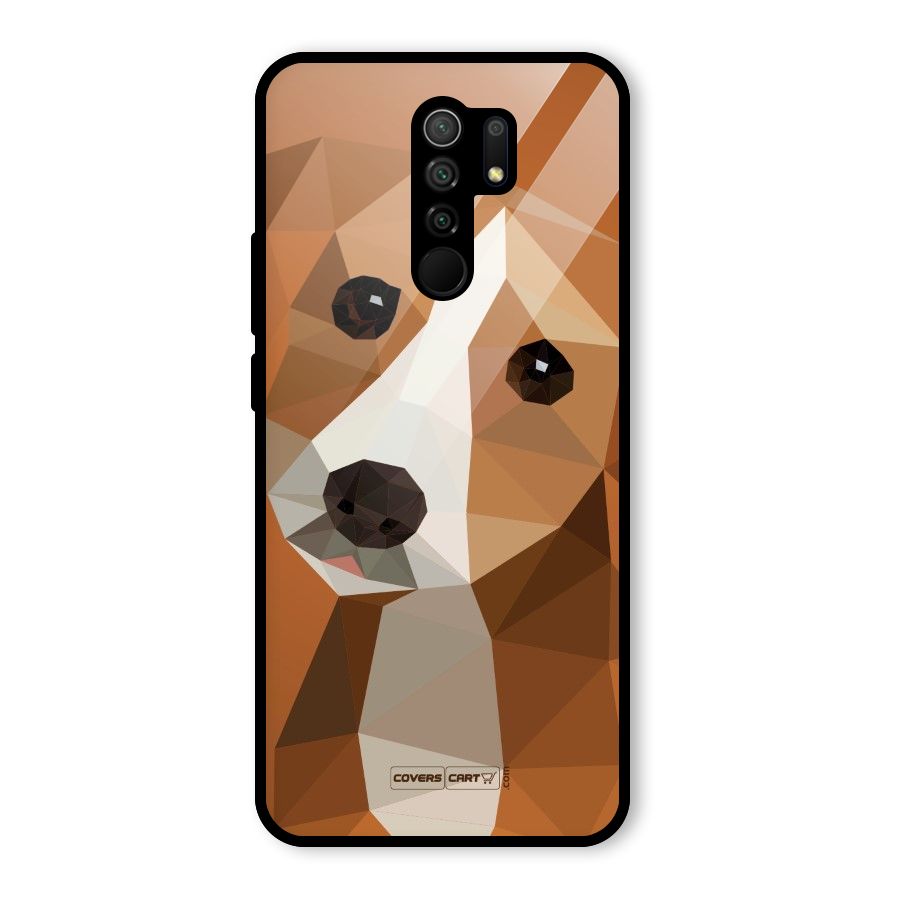 Cute Dog Glass Back Case for Poco M2