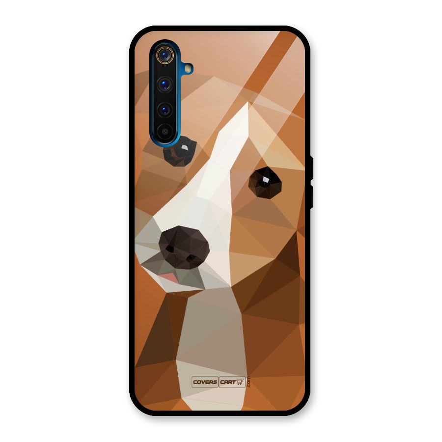 Cute Dog Glass Back Case for Realme 6 Pro