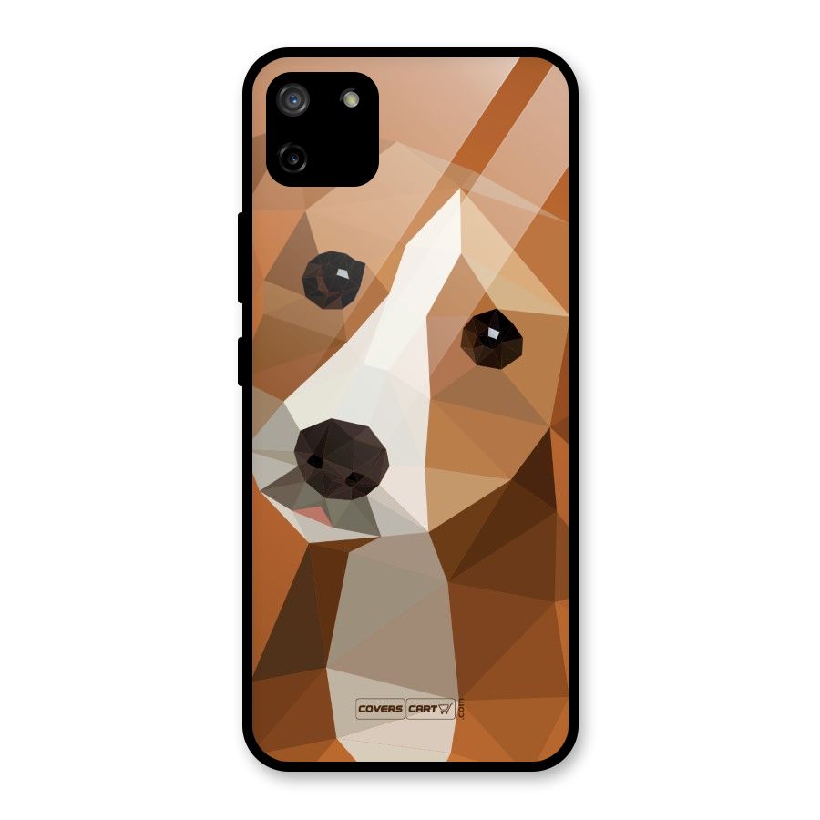 Cute Dog Glass Back Case for Realme C11