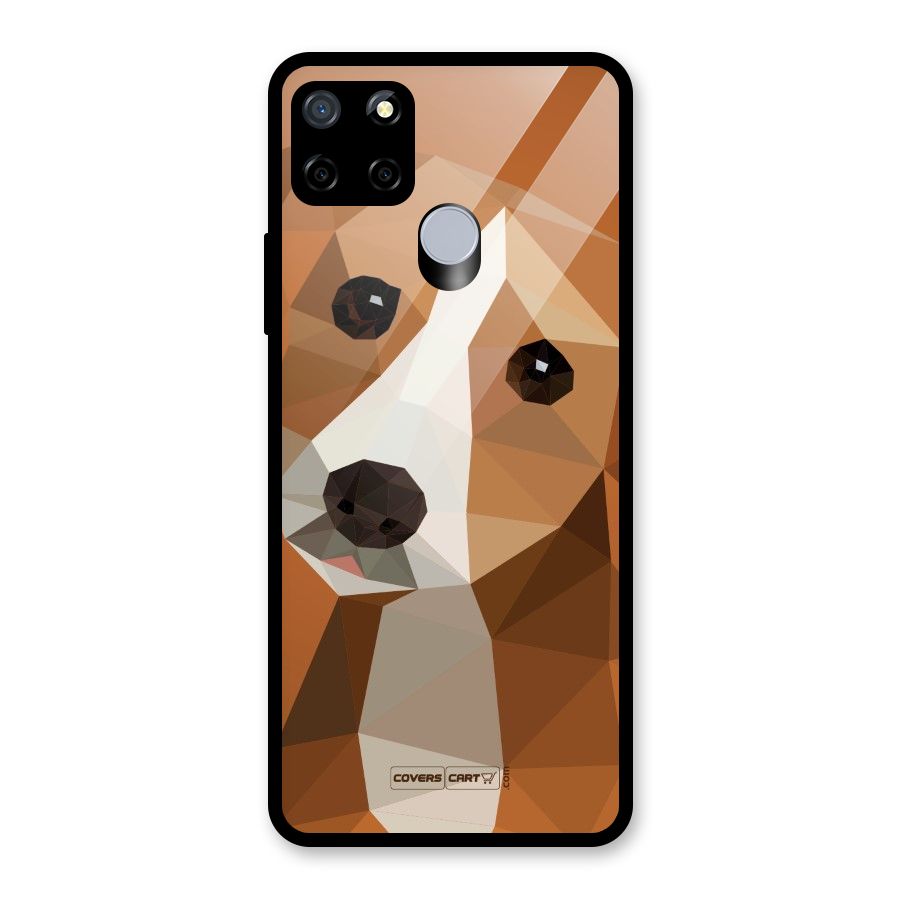 Cute Dog Glass Back Case for Realme Narzo 20