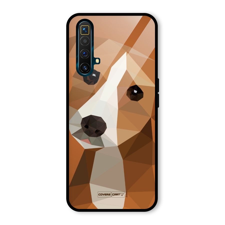 Cute Dog Glass Back Case for Realme X3