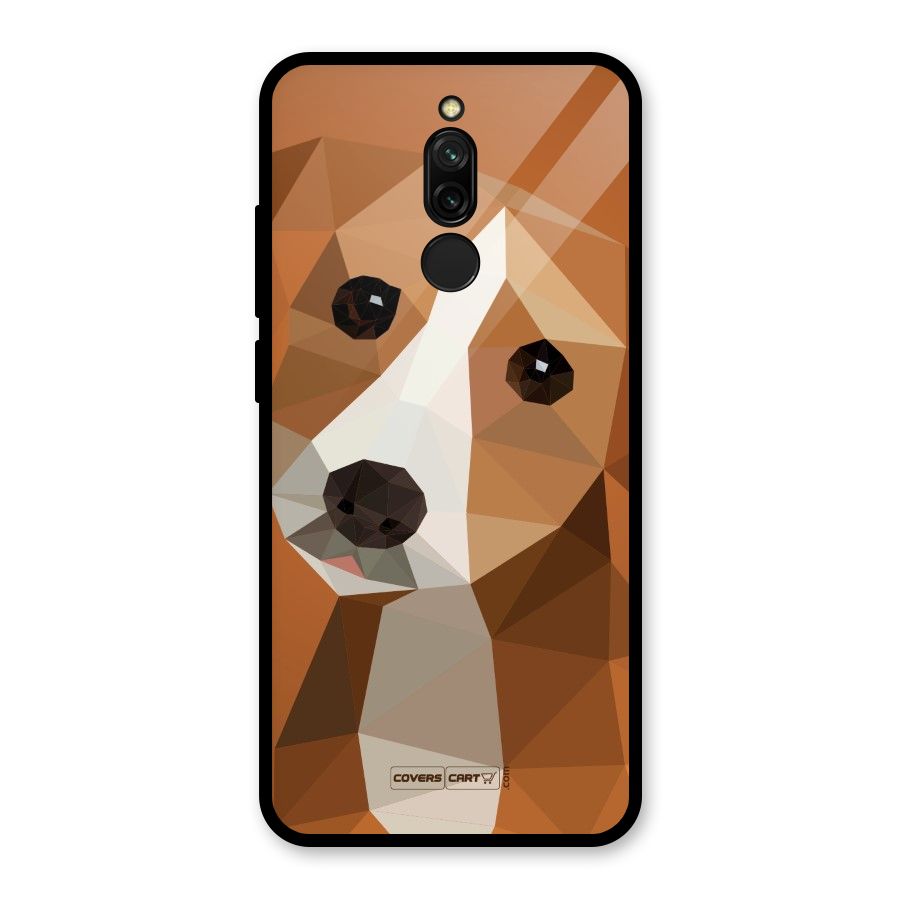 Cute Dog Glass Back Case for Redmi 8