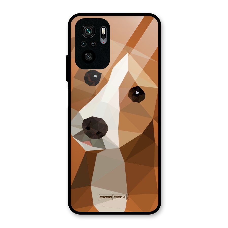 Cute Dog Glass Back Case for Redmi Note 10S