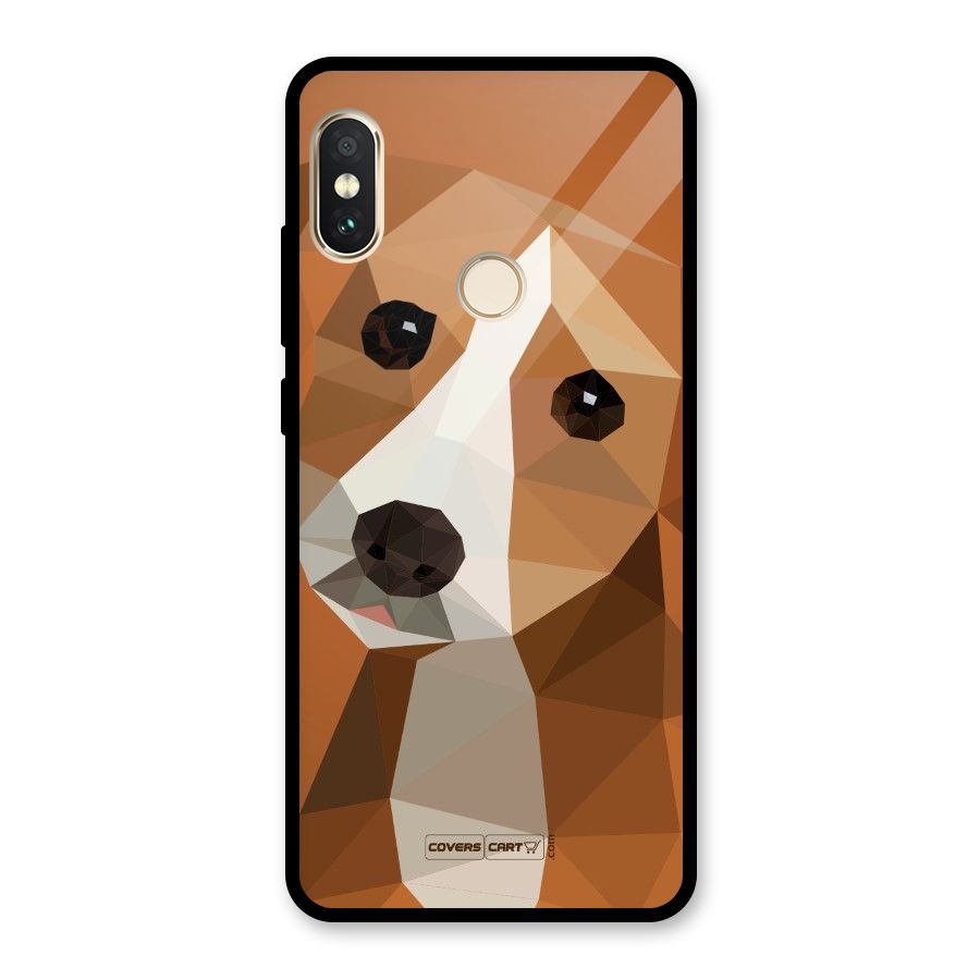 Cute Dog Glass Back Case for Redmi Note 5 Pro