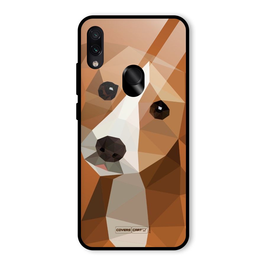 Cute Dog Glass Back Case for Redmi Note 7S