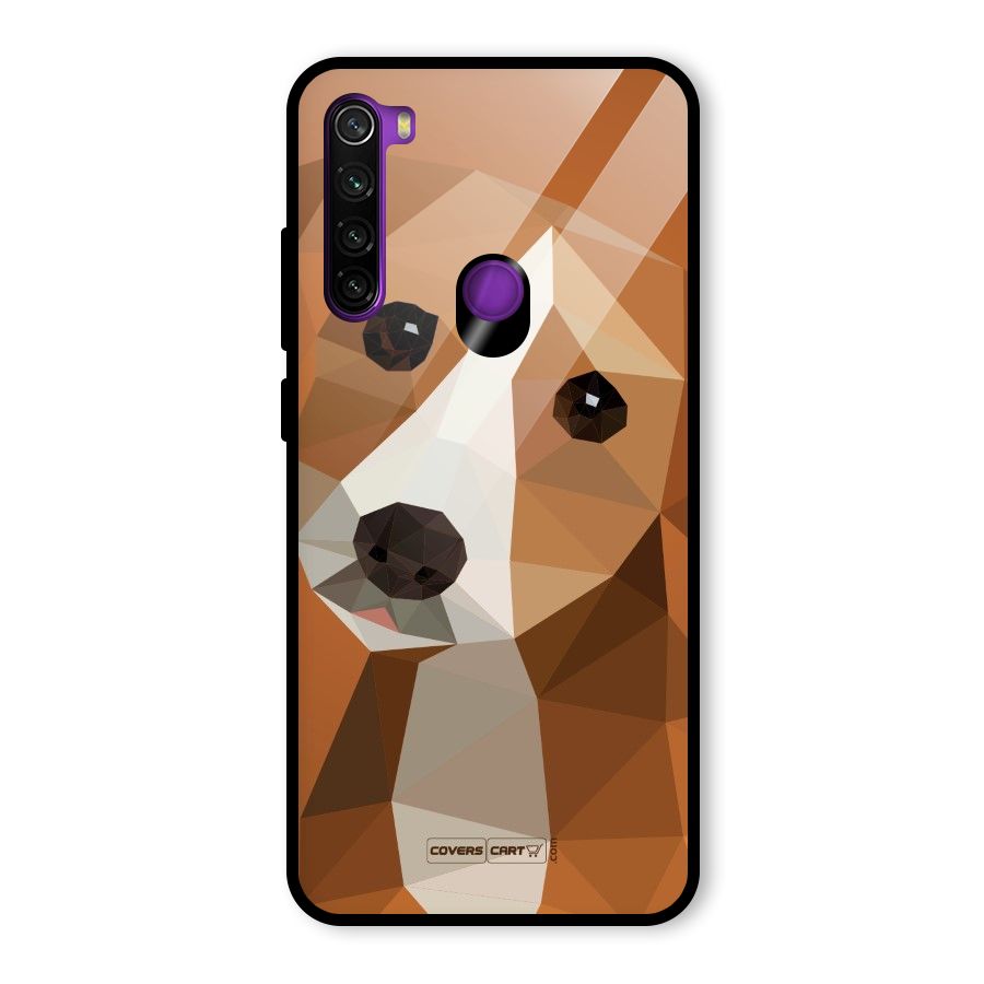 Cute Dog Glass Back Case for Redmi Note 8