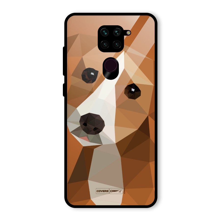 Cute Dog Glass Back Case for Redmi Note 9