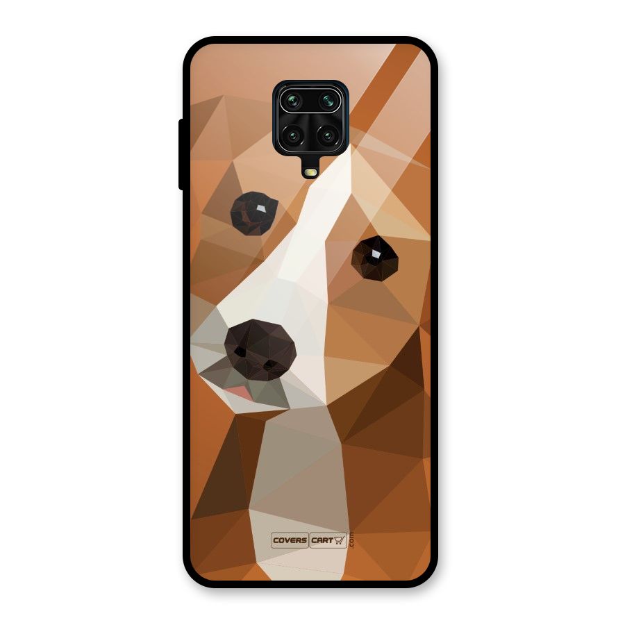 Cute Dog Glass Back Case for Redmi Note 9 Pro Max