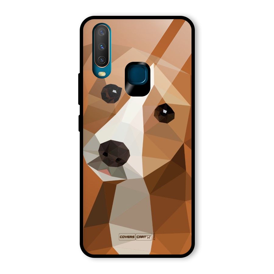 Cute Dog Glass Back Case for Vivo U10