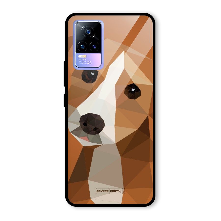 Cute Dog Glass Back Case for Vivo Y73