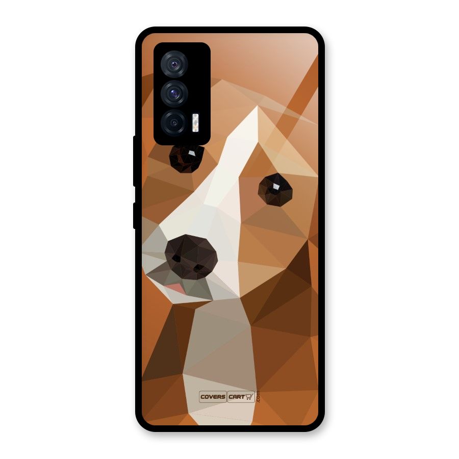 Cute Dog Glass Back Case for Vivo iQOO 7 5G