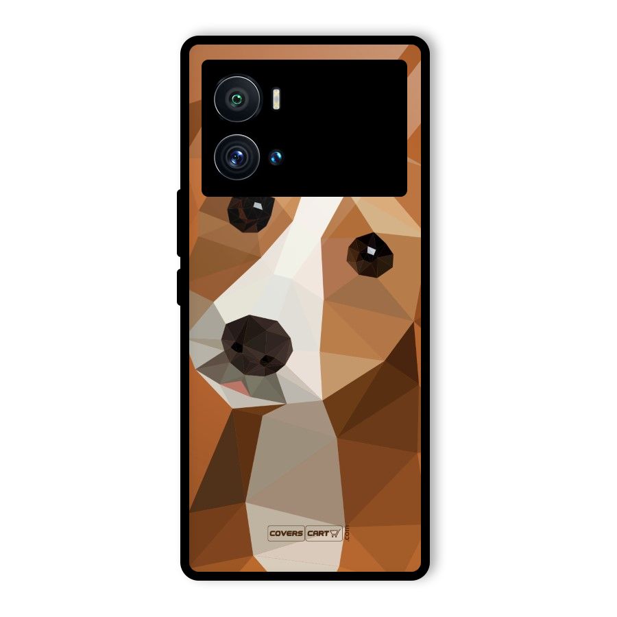 Cute Dog Glass Back Case for Vivo iQOO 9 Pro