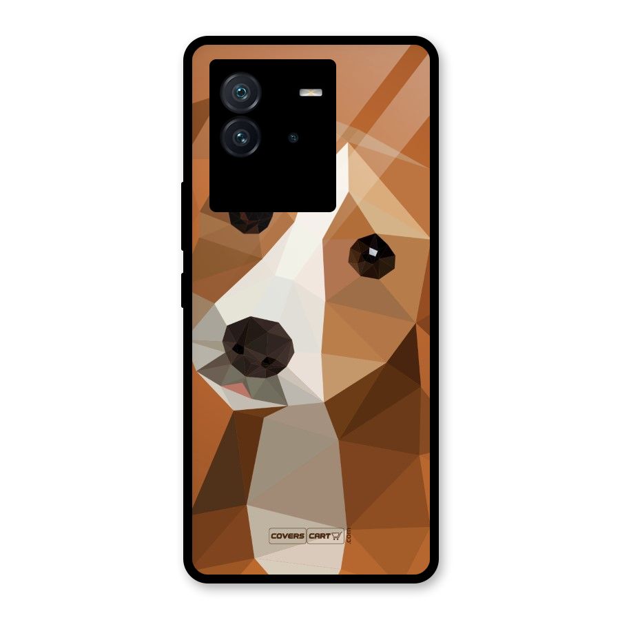 Cute Dog Glass Back Case for Vivo iQOO Neo 6 5G