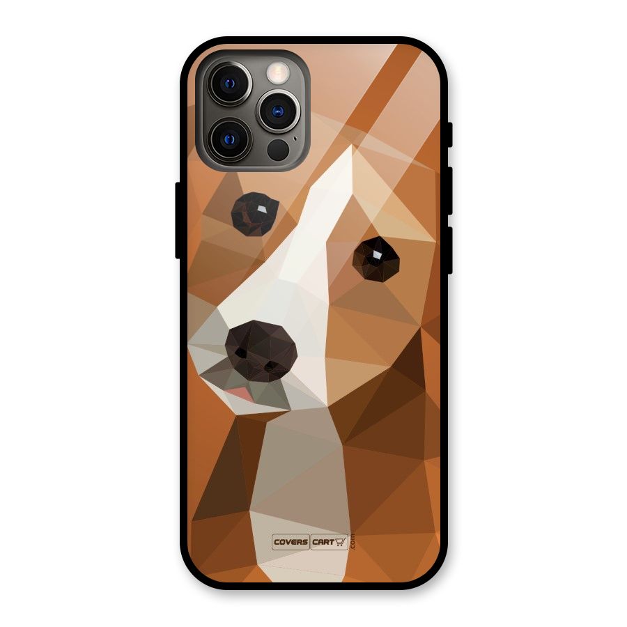 Cute Dog Glass Back Case for iPhone 12 Pro
