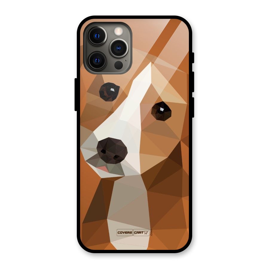 Cute Dog Glass Back Case for iPhone 12 Pro Max
