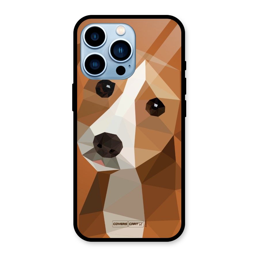 Cute Dog Glass Back Case for iPhone 13 Pro
