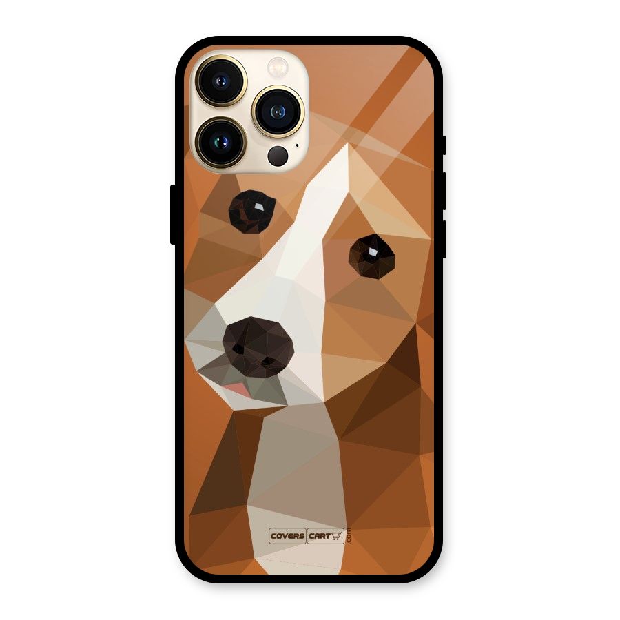 Cute Dog Glass Back Case for iPhone 13 Pro Max