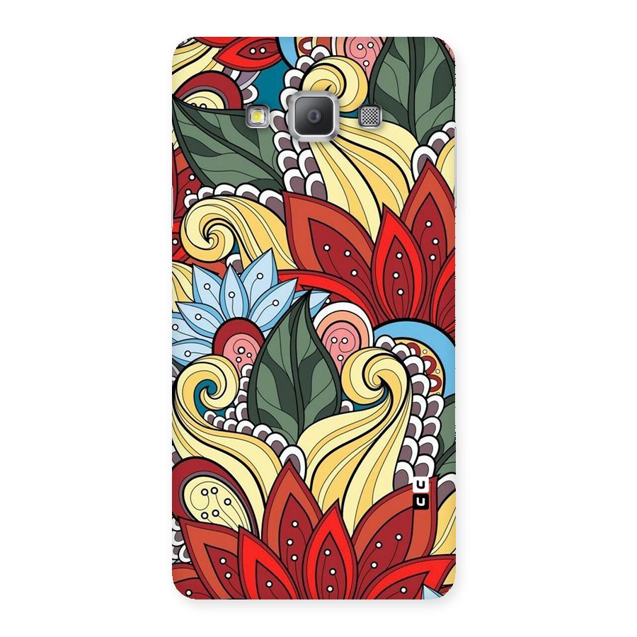 Cute Doodle Back Case for Galaxy A7