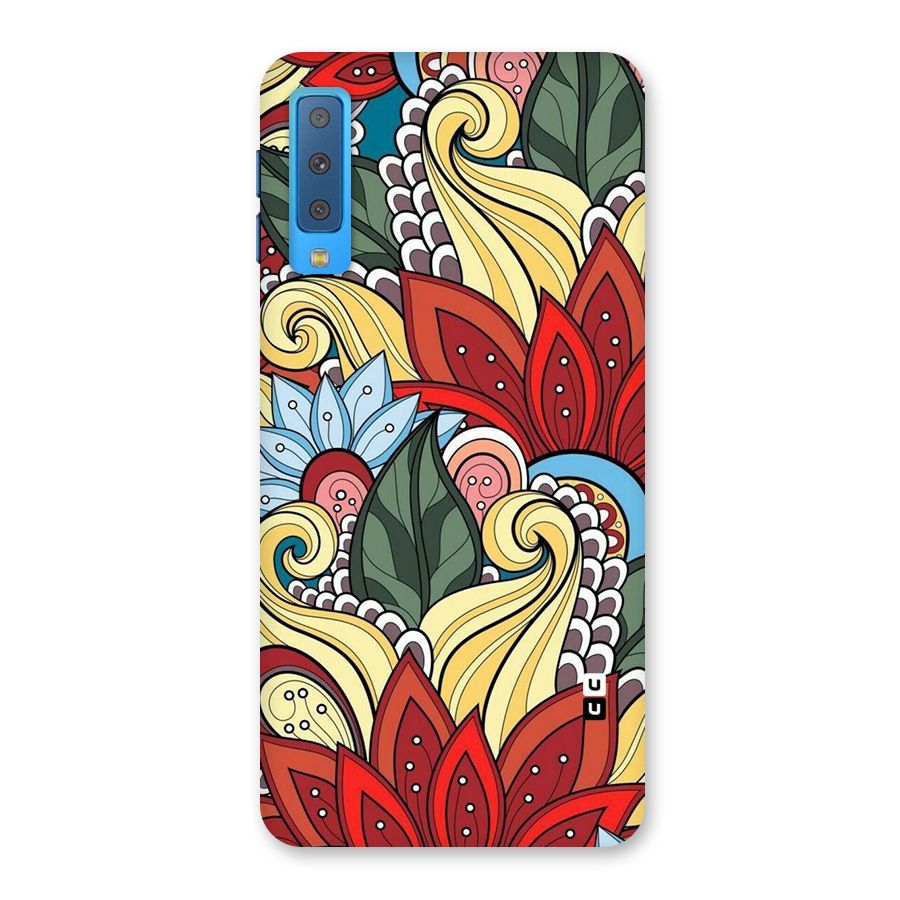 Cute Doodle Back Case for Galaxy A7 (2018)