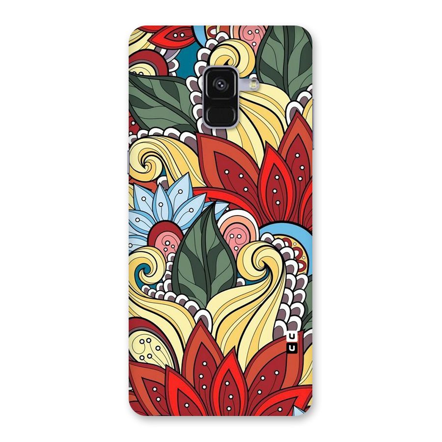 Cute Doodle Back Case for Galaxy A8 Plus