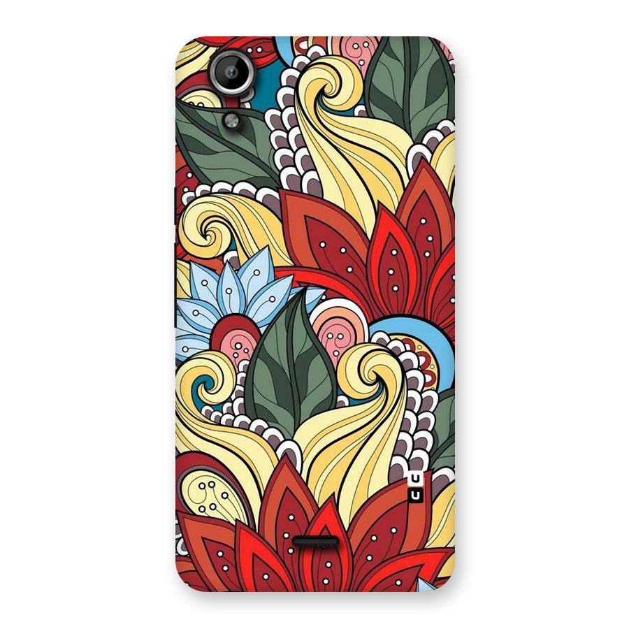 Cute Doodle Back Case for Micromax Canvas Selfie Lens Q345