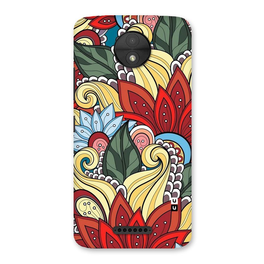 Cute Doodle Back Case for Moto C