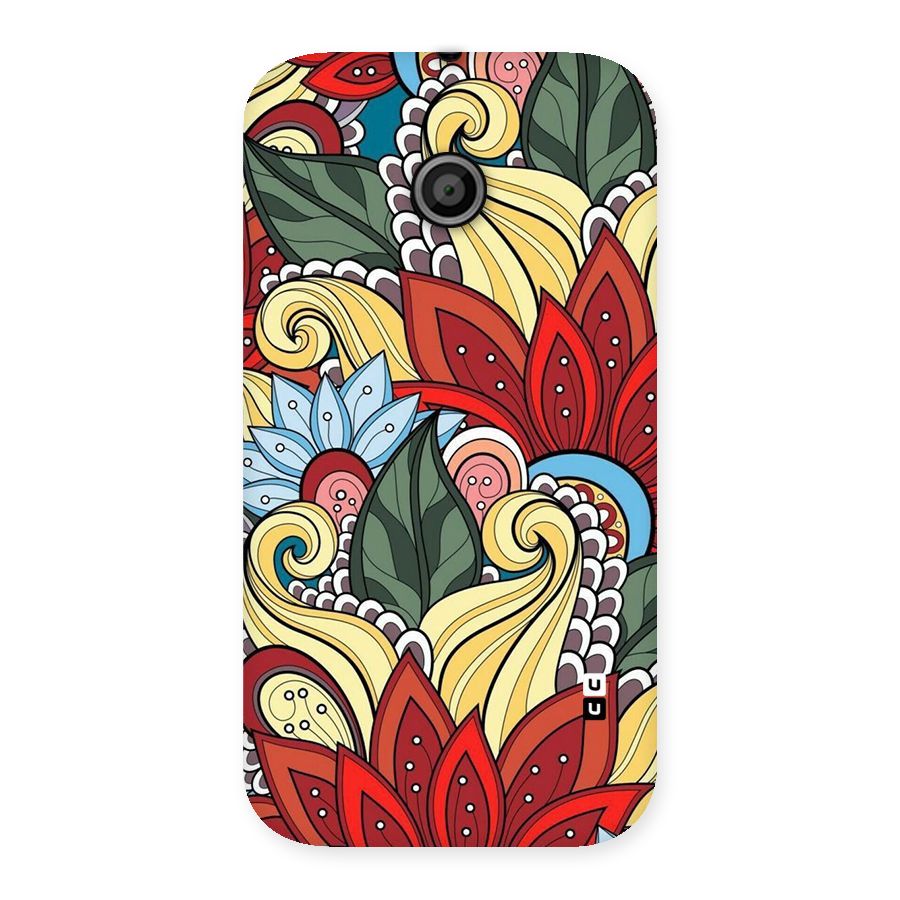 Cute Doodle Back Case for Moto E